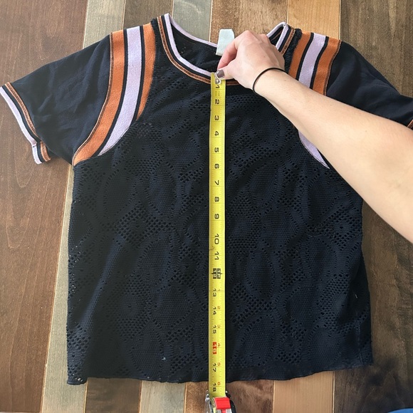 We the Free Black Lace T shirt, size S - Picture 7 of 8